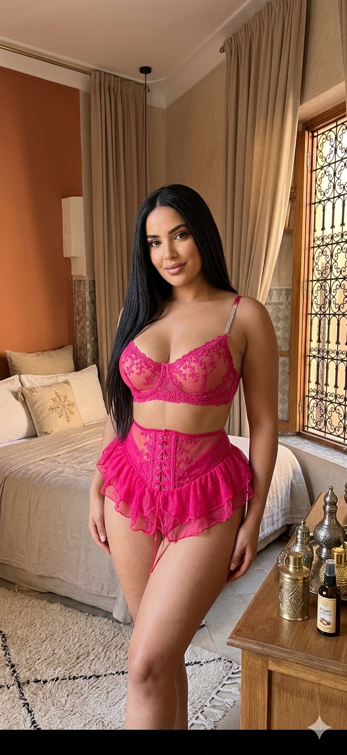 Ensemble Lingerie "Passion Fuchsia" – L’Éclat du Glamour 3 pièces