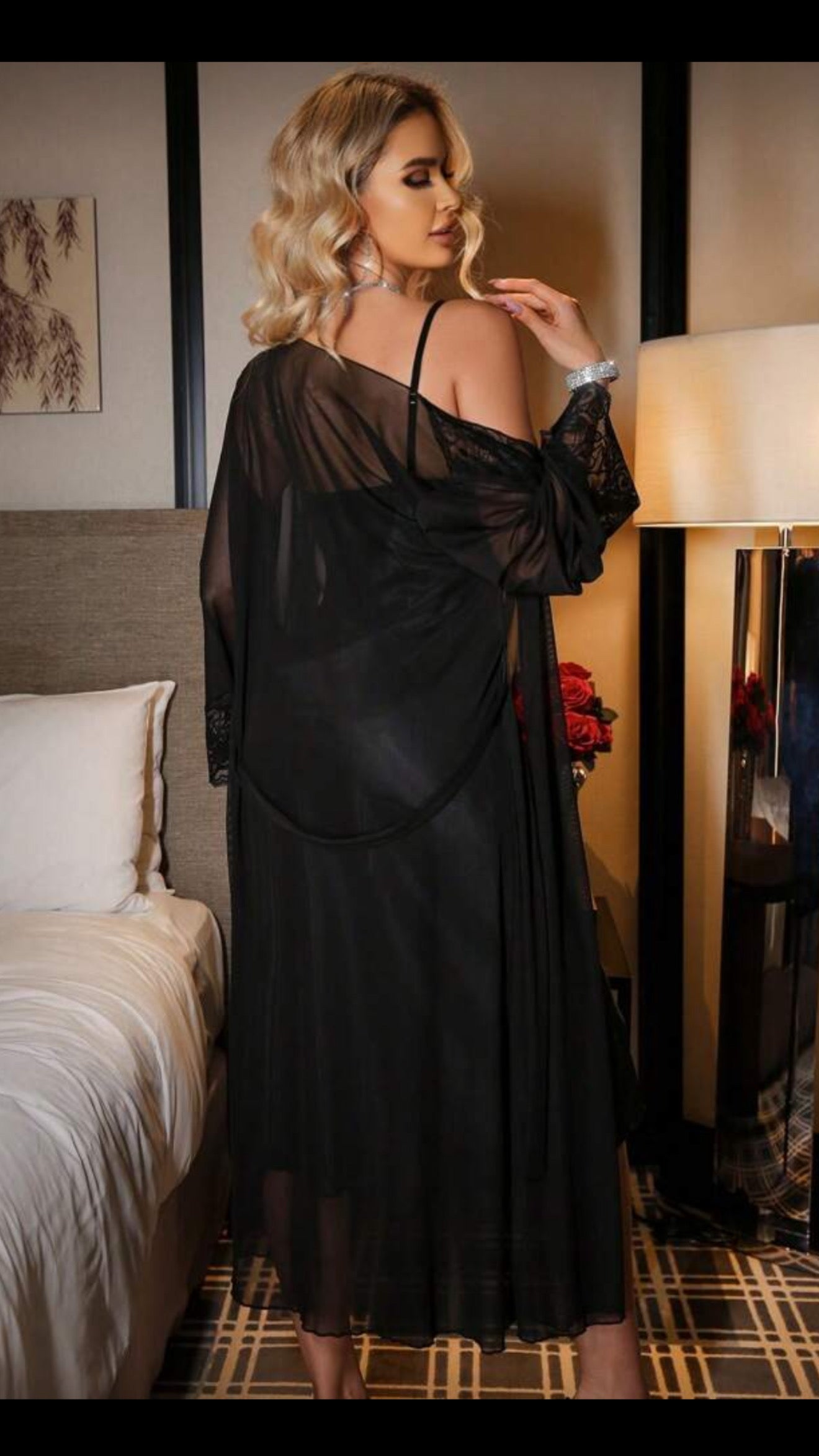 Ensemble Nuisette Longue et Déshabillé