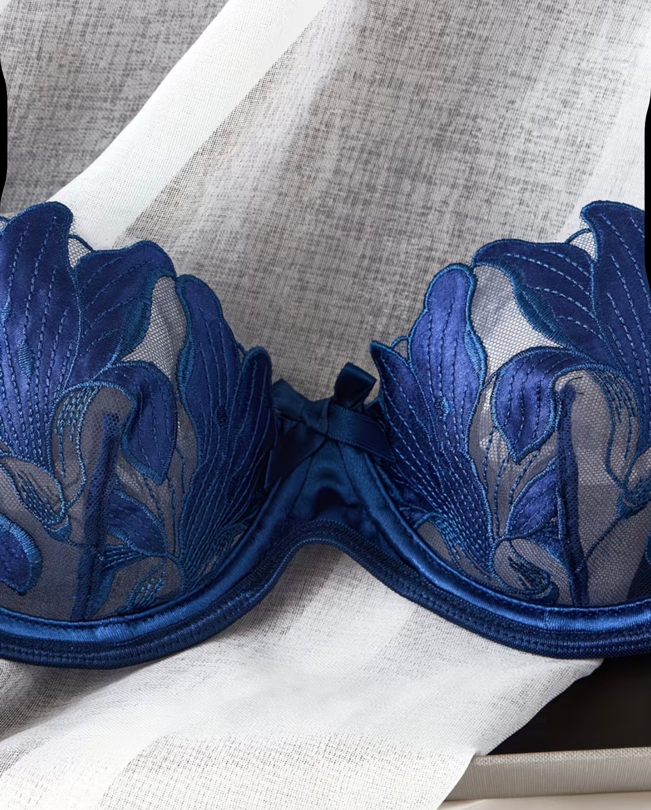 Ensemble de lingerie fine bleu