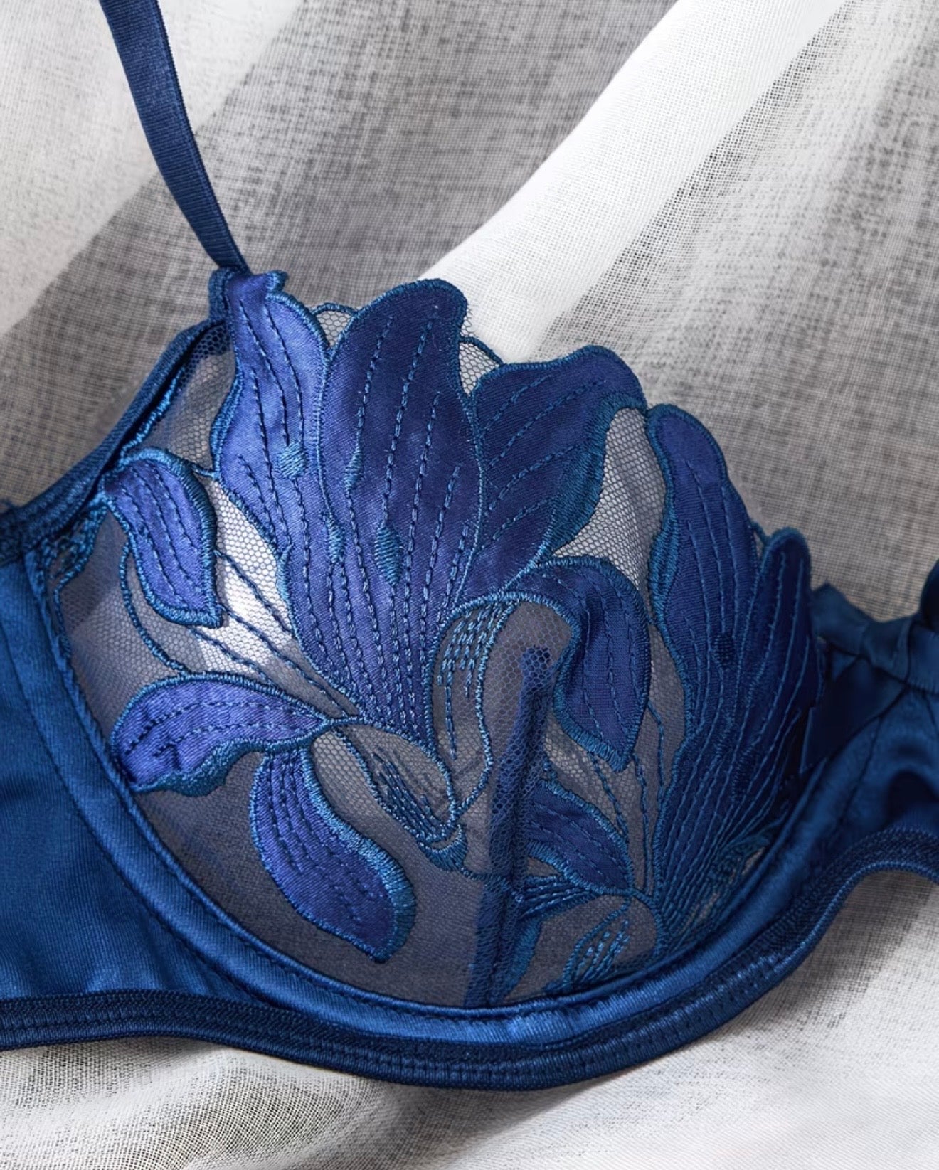 Ensemble de lingerie fine bleu